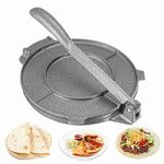 Cast Iron Tortilla Press 6.5 Inch, Tortilla Maker Pataconera with Non Stick Surface for Flour Tortilla Roti Tawa Dosa