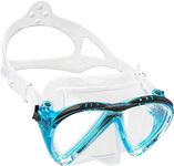 Cressi Lince 2-Lens Diving Mask (Clear/Aqua)