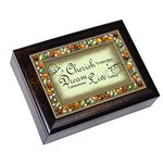 Cottage Garden Cherish Dream Live Italian Style Burlwood Finish Decorative Jewel Musical Jeweled Box Plays What a Wonderful World