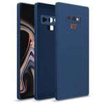 Pikkme Samsung Galaxy Note 9 Back Cover Soft Matte Liquid Silicone TPU | Camera Protection | Shockproof Slim Back Case for Samsung Galaxy Note 9 (Blue)