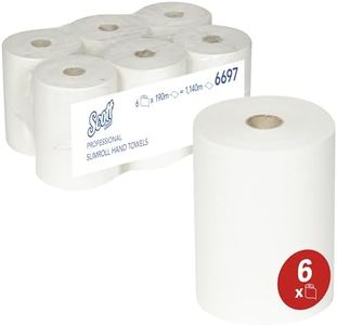 Scott Essuie-mains roulés Slimroll 6697 - 6 x rouleaux de 190 m (1 140 m au total)