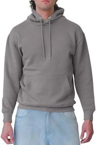 G-Style USA Men's Premium Weight Pullover Hoodie with Metal Eyelets MH13105 Relaxed Grey 2X-Large
