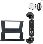 Tesha Metal starlink Router and Power Supply Bracket kit, Black 2 in 1 Mount Set for starlink mesh Node, Router Wall Rack for RV, Boat and Home