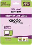 Koodo Mobile Prepaid 30$ SIM Card S