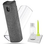 Screen Cleaner Touchscreen Mist Spray, DauMeiQH Phone Cleaning Kit with Cloth for Electronic iPhone, iPad, Computer, Laptop, Tablets, MacBook Pro, PC, Monitor, TV, LCD Screens, Eyeglass - Grey