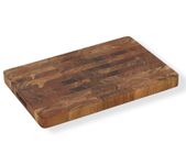Vesta Homes Large Wooden Chopping Board 4 cm Thick Cutting Board, Serving, Charcuterie, and Cheese Board for Kitchen | End Grain Acacia Wood | 45.5 x 30.5 x4 cm | Handcrafted in India