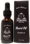 Beard Oil - Styling Growth Conditioner for Men - Sandalwood Scent Made With Jojoba & Argan Oils