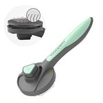 PAKEWAY Cat Dog Grooming Brush, Kitten Slicker Brush, Pet Self Cleaning Shedding Brush Massage Combs for Cats and Dogs with Short, Medium & Long Hair