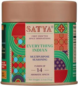 Satya Blends Indian Seasoning - Everything Indian, Tangy, Spicy, Vegan, Gluten Free, Farm to Spice, Low Soduim, Dye Free, Women Owned, Minority Owned (2.5oz)