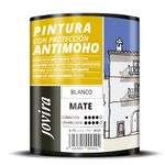JOVIRA PINTURAS Anti-mould Paint - 750 ML - Prevents mould, resistant to the appearance of mould on walls, matt appearance. (White, 750 ml (Pack of 1)