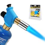 BLUEFIRE Handy Cyclone Torch Head Only Push Button Trigger Start Nozzle Torch Fuel by Propane MAPP MAP PRO Gas Cylinder Welding Soldering Brazing Cooking Glass Beads DIY