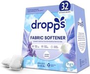 Dropps Laundry Fabric Softener Pods, Lavender Meadow (32 Count) - Laundry Additive for Softening & Protection - HE Compatible Mineral Based Ingredients Laundry Supplies