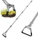 Jardineer Garden Hoe Long Handle, Dutch Hoe Garden Tool, Gardening Stirrup Hoe for Weeding, Durable Oscillating Hoe 175cm