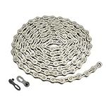 CYSKY Bike Chain 10 Speed Bicycle Chain, 1/2x5/64 Inch Bicycle Bike Derailleur Chain Steel 116 Links Steel High Strength for 10-Gear Road Mountain Bicycle MTB