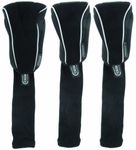 ProTekt Headcover Set of 3- Driver, Fairway, Fairway+ (Silver), Black