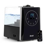 LEVOIT Humidifiers for Large Room Bedroom (6L), Warm and Cool Mist Ultrasonic Air Vaporizer for Home Whole House Babies, Customized Humidity, Remote Control, Whisper-Quiet (Black)
