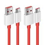 COOYA 5V 4A Dash Charge Cable for OnePlus 12 11 10 Pro SUPERVOOC, Warp Charge for OnePlus 7 Pro/ 7T, 6ft 2-Pcs USB C Charger Cable Long USB C Cord Dash Charging for OnePlus 8T/ 6T/6/Bullets Wireless