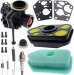 ZAMDOE 795477 Carburetor for Briggs & Stratton 795469 794147 699660 794161 498811 498809, with Air Filter Gasket Diaphragm Spark Plug Springs Tune Up Kit for BS Vertical Engines Fuel Tank