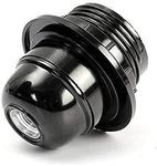 KXWY Vintage Light Bulb Holder Screw Type Holder, E27 Black Ring Type for Table Lamps Lights (1)