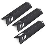 Clivimi Grill Heat Plates Shield for Revoace Gas Grill GBC1690W GBC1705WV GBC1706W GBC1793W, Backyard Grill BY14-101-001-05 BY16-101-002-06, Uniflame Grill GBC1030WRS GBC1134W Porcelain Burner Covers