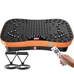 AXV Vibration Plate Fitness Platform Exercise Machine Vibrating Lymphatic Drainage Shaking Workout Full Body Shaker Vibrate Stand Shake Board Sport Gym Pad for Weight Loss Fat Burner for Women Men