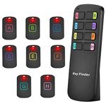 Key Finder,8 in 1Wireless Key Tracker Remote Control RF Item Locator with LED Flashlight for Keys, Pets, Wallet, Cell Phone, Best Gifts for The Older