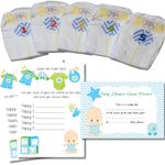 Dirty Nappy Baby Shower Game 10 20 30 Players Girl Boy Neutral Game Prize (20 Players, Blue - Boy)