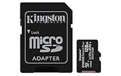 Kingston Canvas Select Plus microSD Card SDCS2/128 GB Class 10 (SD Adapter Included)