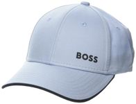 BOSS Men's Bold Logo Cotton Twill Cap, Chambray Blue, One Size