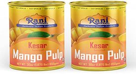 Rani Mango Pulp Puree (Makes Mango Lassi Shakes) Kesar Sweetened 30oz (1.875lbs) 850g Pack of 2 ~ Kosher | All Natural | Non-GMO | Vegan | No Colors | Gluten Friendly | Indian Origin