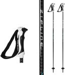 Zipline HEX 16.0 Carbon Graphite Weave Ski Poles – Lightweight, Durable, All-Mountain Adventures – Ergonomic Grip, Freestyle - Alex Ferreira Poles (Black Diamond, 48" in./122 cm)