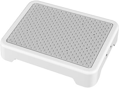 SOYO Mobility One Step Stool, Heavy Duty Indoor/Outdoor Non-Slip Step Platform Assistive Devices for Adults and Elderly, Portable Standing Supports for Cars, Bed, Door, Stair or Bathroom, White-Gray