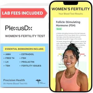 PlexusDx Fertility Test for Women | 7 Biomarkers | AMH, FSH, Estradiol, LH, TSH, PRL, PCOS, Irregular Periods, Perimenopause Test & Menopause Test Kit at Home | Supports Hormone Balance for Women