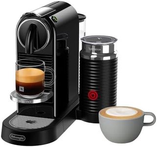 De'Longhi Nespresso CitiZ, Milk and Coffee Machine, Coffee Pod Machine, 19 Bar Pressure, Hot and Cold Milk Froth with Aeroccino3 Included, EN 267.BAE, 1710 W, Black