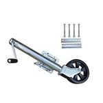 Bolt-On Swivel Tongue Jack - Heavy Duty Marine Swivel Trailer Jack, Heavy Duty Galvanized Support Wheel, Lifting 25cm, 680kg, For Trailer, Caravans And Trailers, Removable And Foldable