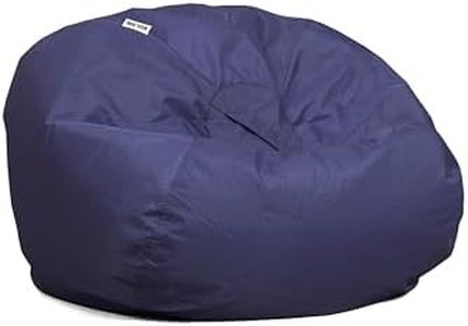 Big Joe Classic Bean Bag Chair, Navy Smartmax, Durable Polyester Nylon Blend, 2 feet Round