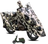 Auto Hub Waterproof Scooty Body Cover Compatible with Ola Electric S1, Coated, Mirror Pocket, Belt Buckle Forest