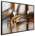 Signature Design by Ashley Trenick Wall Art 48x71, Gray Brown & Black