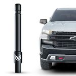 RONIN FACTORY Truck Radio Antenna Accessory for Chevy Silverado & GMC Sierra Accessories (2014+) - Anti Theft - Carwash Safe - Short Replacement Antenna (5 Inch Flexible)