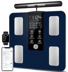 GE Smart Scale for Body Weight and Fat Percentage with All-in-one LCD Display, Weight Scale, Digital Bathroom Scales Bluetooth Rechargeable Body Fat Scale, Accurate Weighing Scale for Weight, 396 lbs