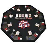 Trademark 10-0473 Poker Texas Traveller Table Top and 300 Chip Travel Set