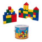 ADEPTNA 50PCS CONSTRUCTION WOODEN COLOURFUL BUILDING BLOCKS CHILD CHILDREN KIDS TOY FUN EDUCATIONAL BRICKS