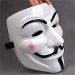 Diximus V for Vendetta Mask Anonymous Guy Fawkes Halloween Mask Hacker Mask (V Mask)