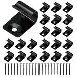 Start Clips Trex Starter Clips for Decking 316 Stainless Steel Black Universal Starter Decking Clips Trex Hideaway Fasteners with Decking Screws 40 Pack