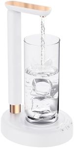 Desktop Water Dispenser Pump for 5 Gallon Bottle, SPOVEN 5 Gallon Water Jug Dispenser with Adjustable Height Design, Portable Type-C Charging Table Bedside Water Pump for Home(White)