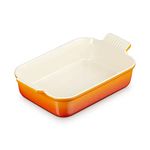 Le Creuset Heritage Rectangular Dish, Stoneware, 32 cm, 2.31 kg, Volcanic, 71102320900001