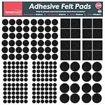 200pk Black Furniture Pads Floor Protectors for Chairs | Felt Pads for Furniture Feet | Chair Leg Floor Protectors for Furniture Legs | Felt Furniture Pads, Chair Pads to Protect Floor, Chair Leg Pads