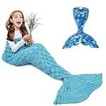 AmyHomie Mermaid Tail Blanket, Litt