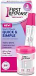 First Response Multi Check Quick & Simple Pregnancy Test Kit, 1 EasyCup Test with Built-in Pregnancy Test Strip, and 2 Rapid Result Pregnancy Tests, 1 Kit