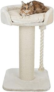 TRIXIE cat tree XXL Klara 39.4 inches in cream – robust cat scratching post for large cats with a cosy, elevated lounging area, comfortable & stable – 44677